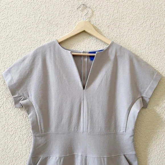 Winser London Dress Miracle Katherine Sheath Classic Work Office Minimal Gray 16 - Picture 5 of 11